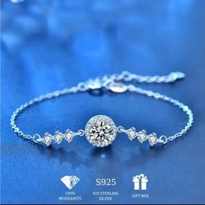 MOISSANITE 1 Carat Solitaire Bracelet